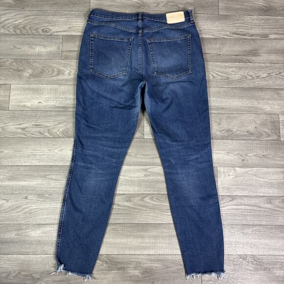 Everlane Button Fly High Rise The Vintage Skinny Jeans Medium Wash sz 30 - Picture 6 of 7